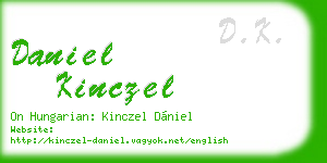 daniel kinczel business card