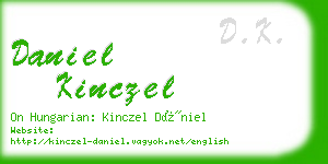 daniel kinczel business card